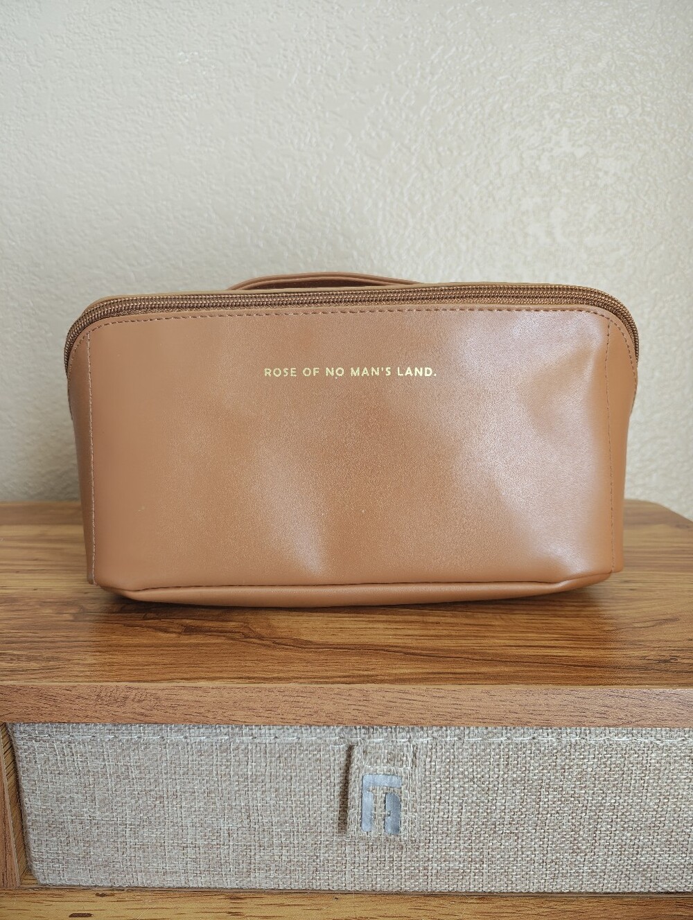 Tan Leather Toiletry Bag